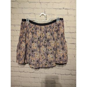 Victoria's secret lined chiffon floral mini skirt 6